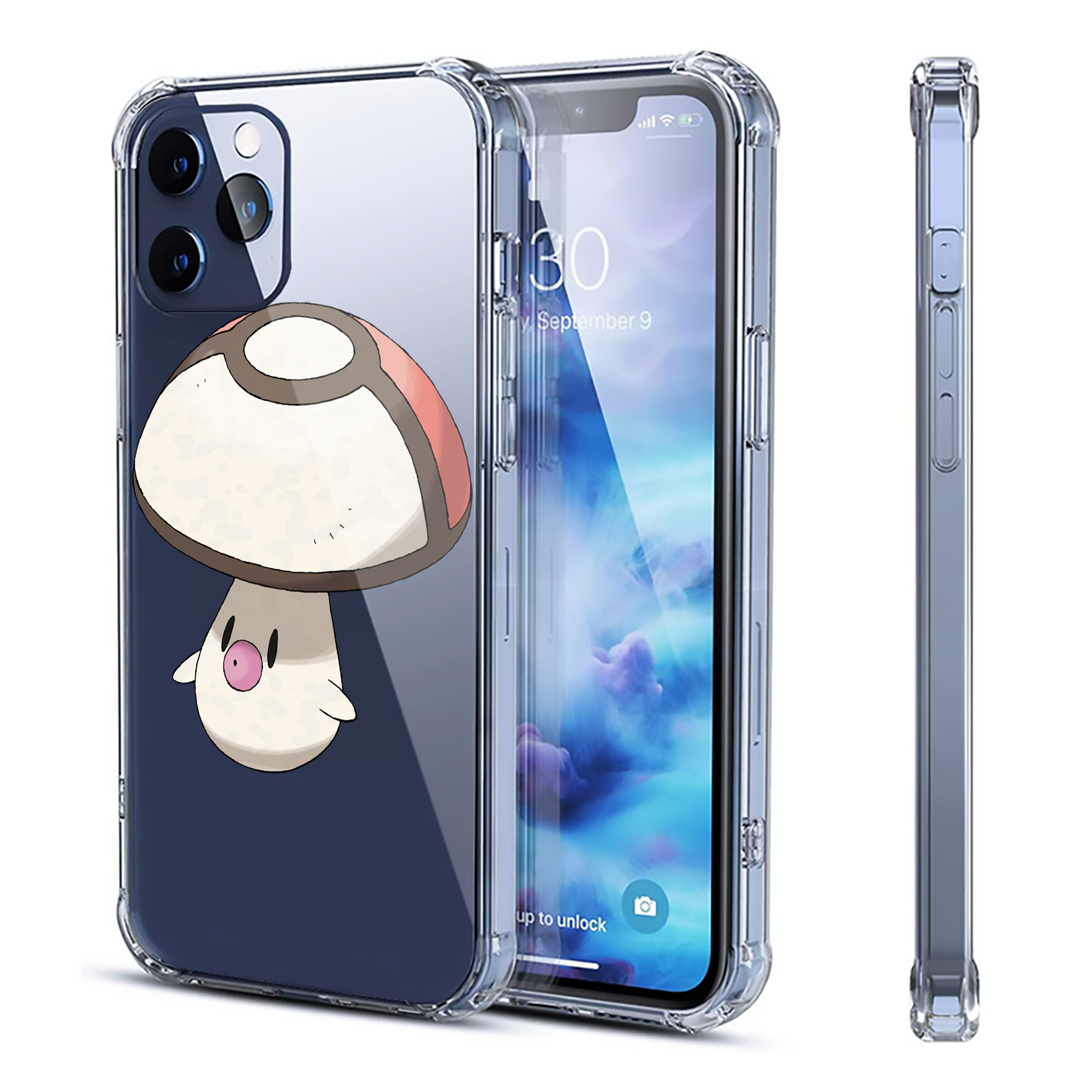 （画像用） ポケットモンスター Pokémon 【iPhone 12シリーズ対応】透明スマホケース（クリアソフトケース）